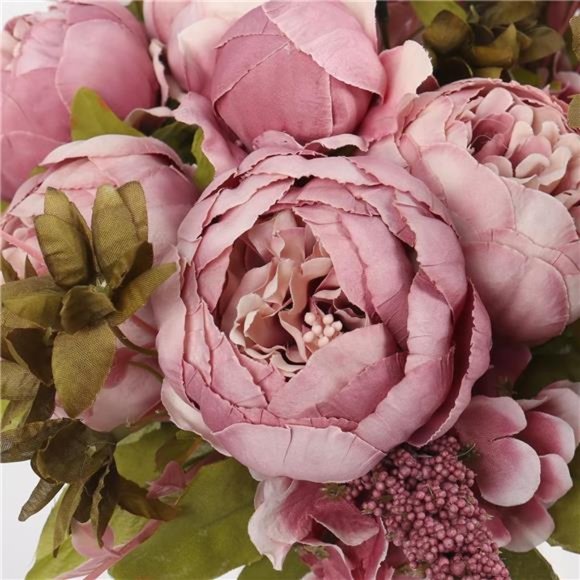 2Pcs Artificial Peonies Fake Flowers for Decoration, Faux Peony Silk Flowers - Picture 10 of 12